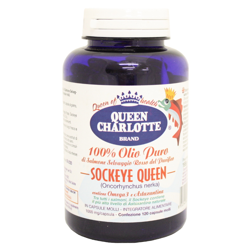 Offerta QUEEN CHARLOTTE OLIO PURO SALMONE ROSSO 120 CPS | Econviene.it