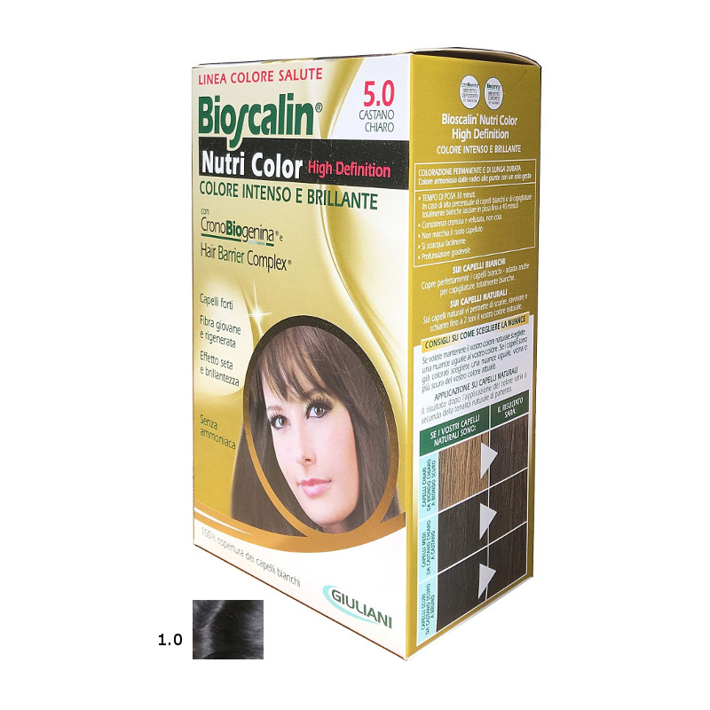 Bioscalin Nutri Color – Permanente Haarfärbung Ohne Ammoniak, 3 Castano Scuro