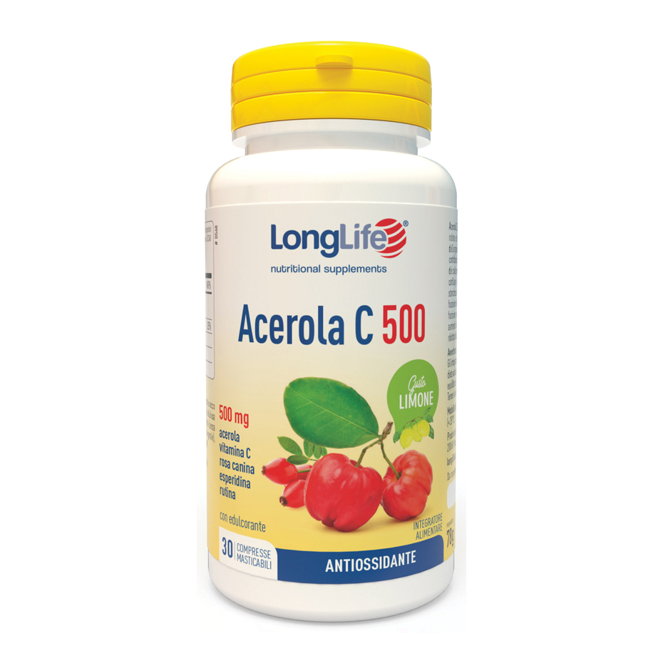 LONGLIFE ACEROLA C500 LIMONE 30 COMPRESSE