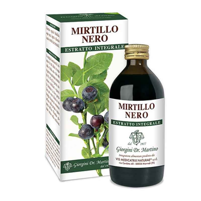 MIRTILLO NERO ESTRATTO INTEGRALE 200ML