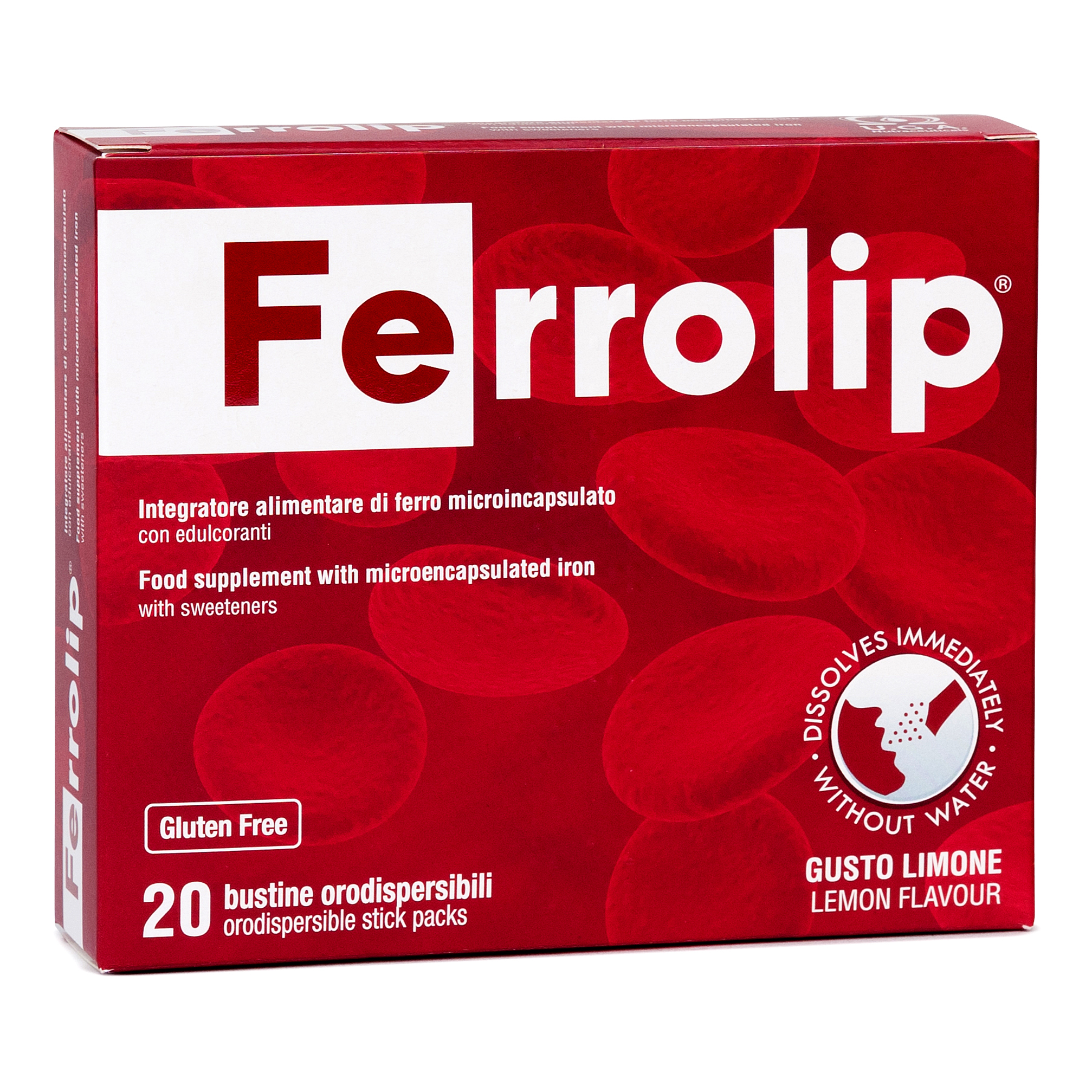 FERROLIP 20 BUSTINE OROSOLUBILI GUSTO LIMONE