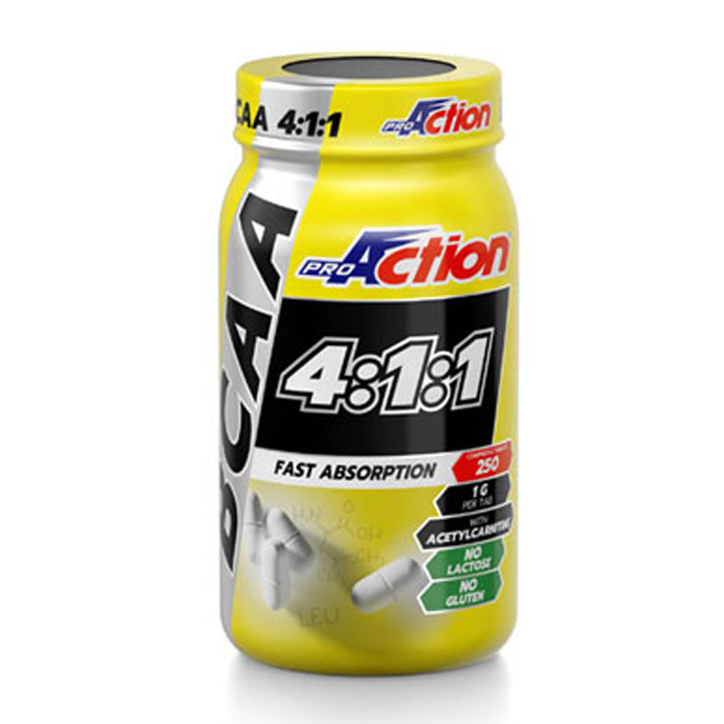 PROACTION BCAA 411 250 COMPRESSE | Econviene.it