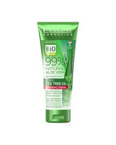 99% NATURAL GEL VISO E CORPO ALL'ALOE VERA OLIO DI TEA TREE 250ML