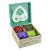 COFANETTO LEGNO VERDE 4 SCOMPARTI CON 4 INFUSI