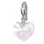 ORECCHINI POST FORATURA CRYSTAL HEART DANGLE
