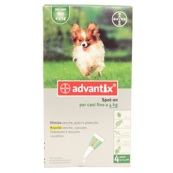 ADVANTIX SPOT-ON CANI FINO A 4 KG