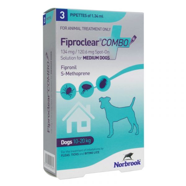 FIPROCLEAR COMBO 3 PIPETTE X CANI 10-20 KG