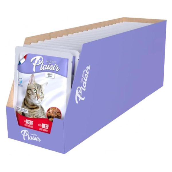 PLAISIR CAT BOCCONCINI MANZO TACCHINO 100G X 22 PEZZI