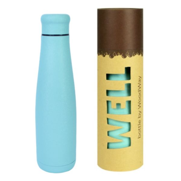 WELL BOTTIGLIA IN ACCIAIO BLUE PASTELLO GHIACCIO 550 ML