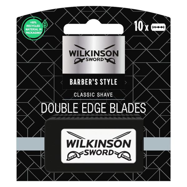 WILKINSON BARBER'S STYLE LAME DA RASOIO DOPPIO TAGLIO 10 PEZZI