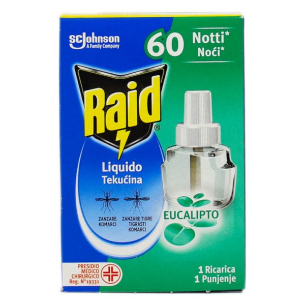 RAID RICARICA LIQUIDA EUCALIPTO 60 NOTTI