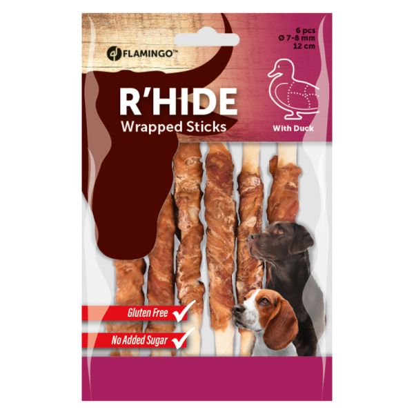R'HIDE BASTONCINO CON ANATRA 6 PEZZI 70 G