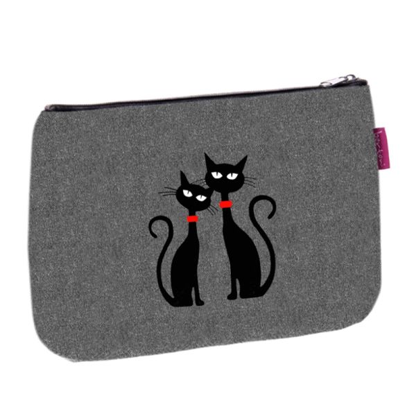 POCHETTE PORTACOSMETICI BERTONI LINEA SOLO MODELLO BLACK CATS