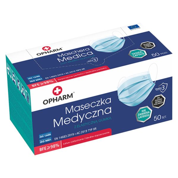 MASCHERINA CHIRURGICA OPHARM 50 PEZZI