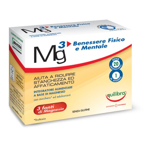 EQUILIBRA MG3 BENESSERE FISICO E MENTALE 20 STICK