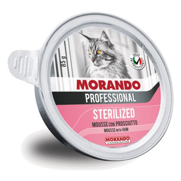 MORANDO PROFESSIONAL GATTO STERILIZED MOUSSE PROSCIUTTO 85 G