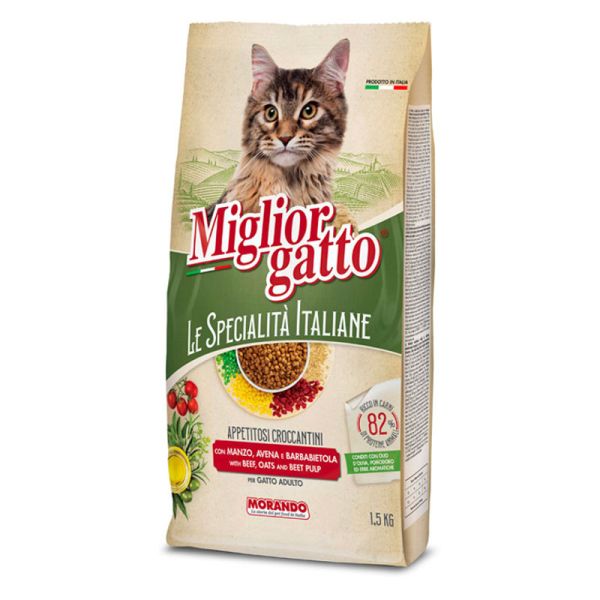MORANDO MIGLIOR GATTO ADULT SP CROCCANTINI MANZO AVENA 1,5 KG