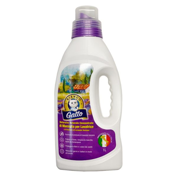 GATTO BIANCO DETERSIVO NATURALE CONC. DI MARSIGLIA PER LAVATRICE 1LT