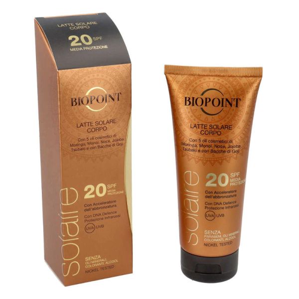 BIOPOINT LATTE SOLARE CORPO SPF 20 200 ML