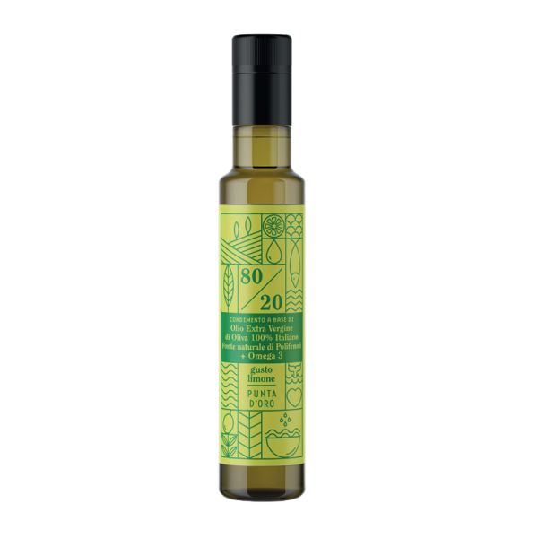 PUNTA D'ORO CONDIMENTO OLIO EXTRA VERGINE OLIVA E OMEGA 3 GUSTO LIMONE |  Econviene.it