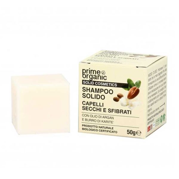 PRIME ORGANIC SHAMPOO SOLIDO CAPELLI SECCHI E SFRIBRATI 50 G
