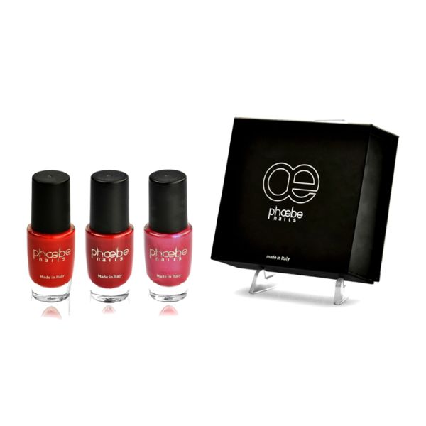 KIT UNGHIE AURA 3 SMALTI COLORATI PHOEBE NAILS