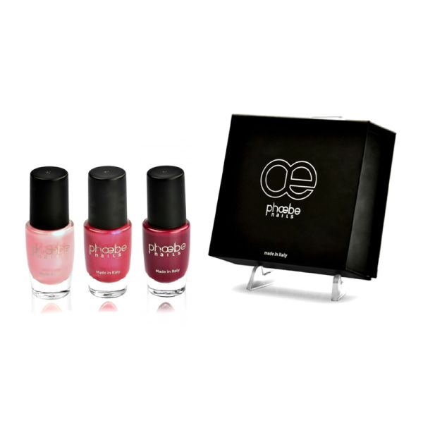 KIT UNGHIE MEDEA 3 SMALTI COLORATI PHOEBE NAILS