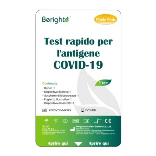 TEST RAPIDO PER L'ANTIGENE SARS-COV-2 TAMPONE NASALE