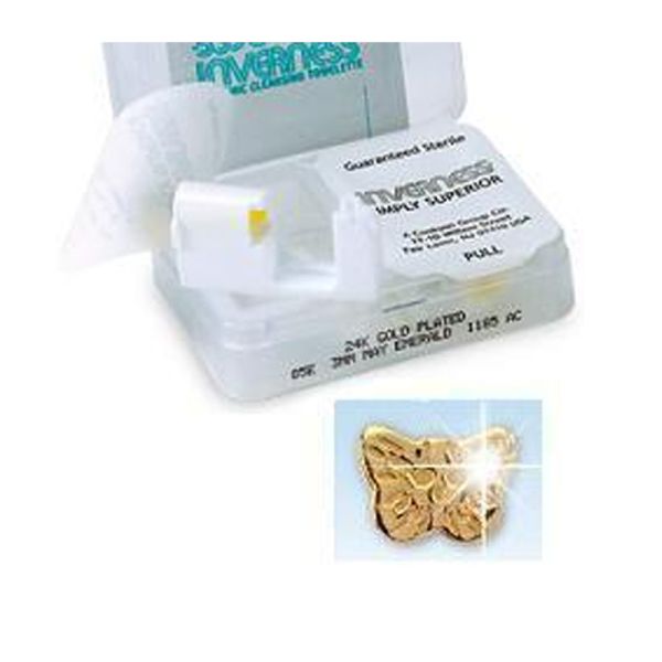 INVERNESS KIT FORATURA CON ORECCHINI FARFALLA PLACCATO ORO 55MM