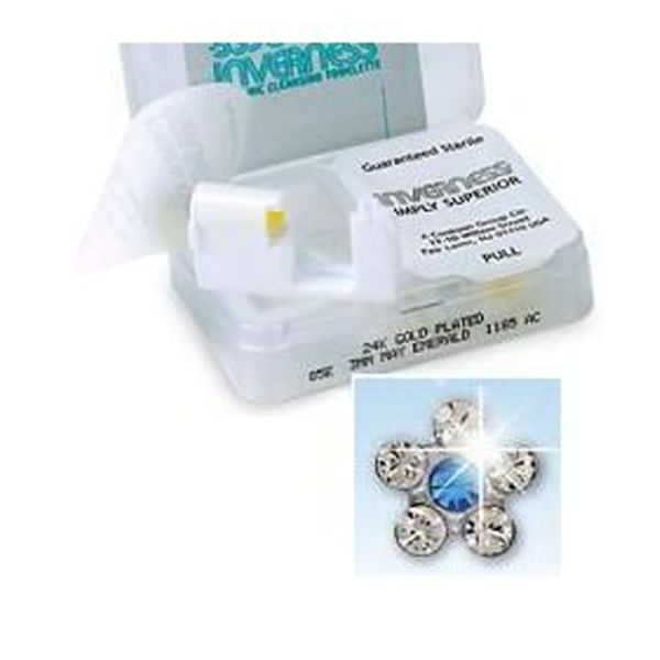 INVERNESS KIT FORATURA CON ORECCHINI CON FIORE CRYSTAL/ZAFFIRO