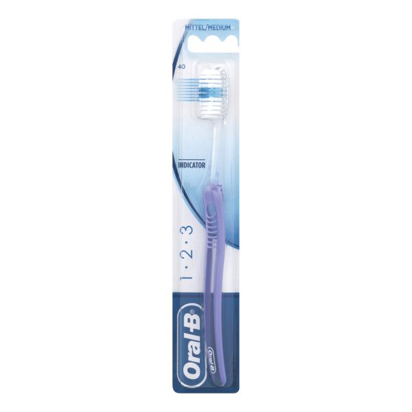 ORALB 123 INDICATOR SPAZZOLINO MANUALE SETOLE 40 MEDIE