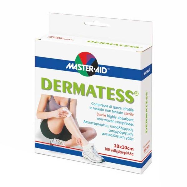 GARZA IN TESSUTO NON TESSUTO DERMATESS 10X10 100 PEZZI