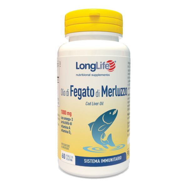 LONGLIFE OLIO FEGATO MERLUZZO 500 MG 60 PERLE