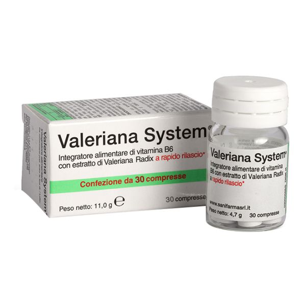 VALERIANA SYSTEM 30 COMPRESSE SANIFARMA