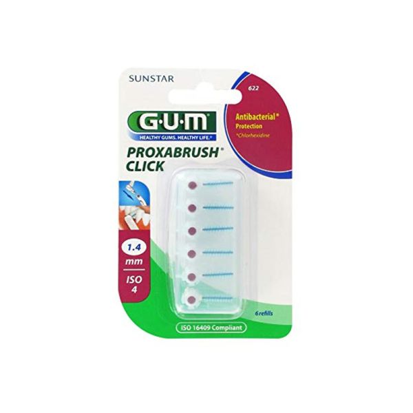 GUM PROXABRUSH CLICK 622 SCOVOLINO 6 PZ