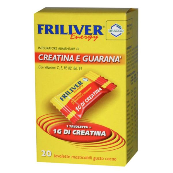 FRILIVER ENERGY CREATINA E GUARANA' 20 TAVOLETTE