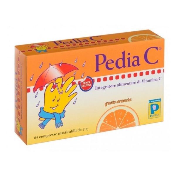 PEDIA C ARANCIA 24 COMPRESSE MASTICABILI