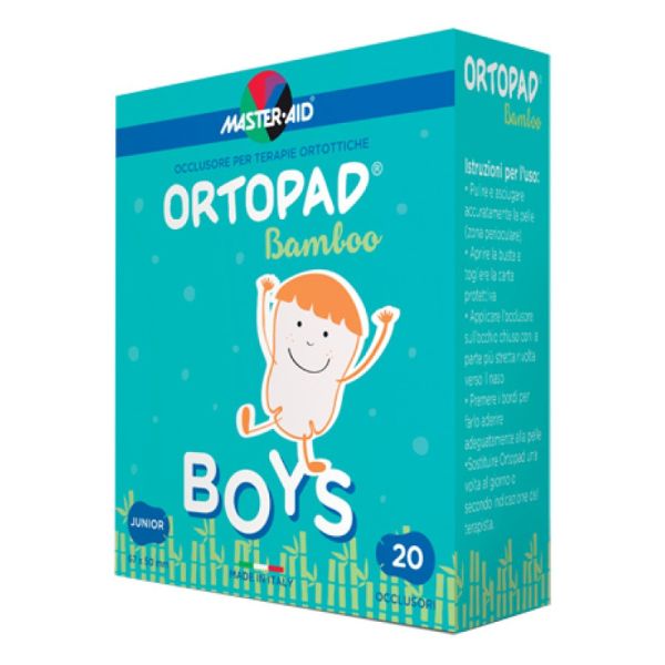 CEROTTO OCULARE PER ORTOTTICA ORTOPAD BOYS 5X6,7 CM 20 PEZZI