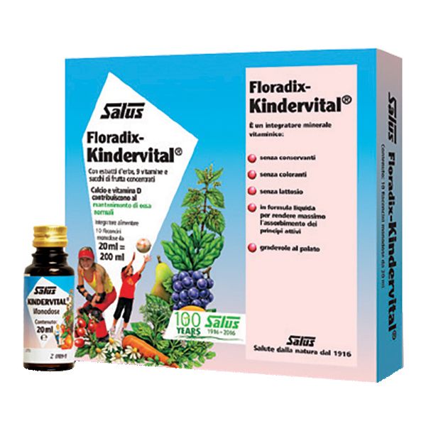 FLORADIX KINDERVITAL 10 FLACONCINI DA 20ML