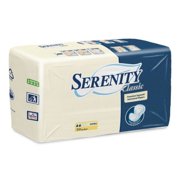 SERENITY CLASSIC PANNOLONE SAGOMATO SUPER 30 PZ