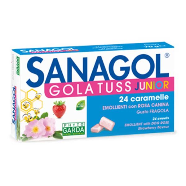 SANAGOL GOLA TUSS JUNIOR FRAGOLA 24 CARAMELLE