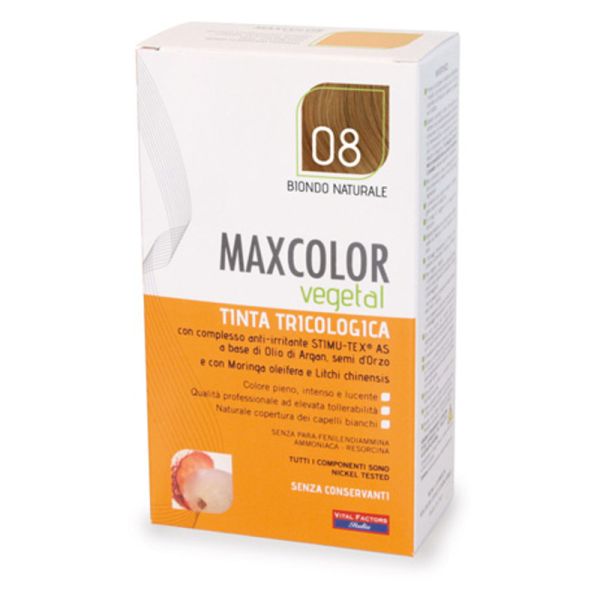 MAX COLOR VEGETAL TINTA TRICOLOGICA N 08 BIONDO