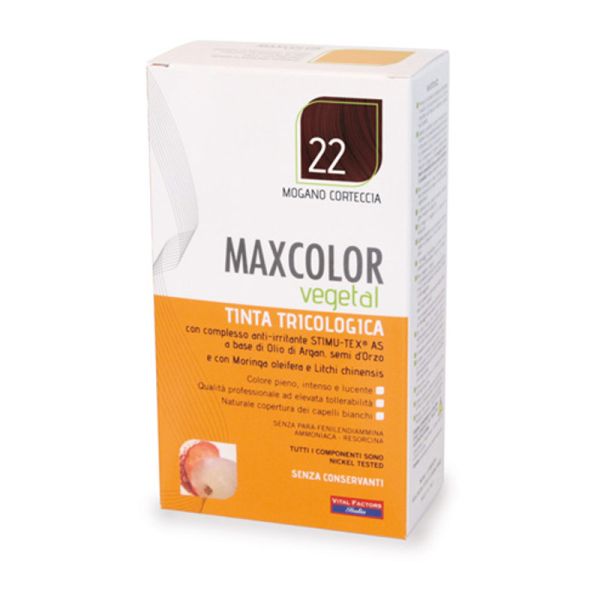 MAX COLOR VEGETAL TINTA 22 MOGANO CORTECCIA 140ML