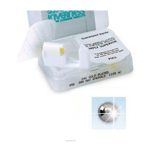 INVERNESS KIT FORATURA CON ORECCHINI PALLINA TITANIO 3MM