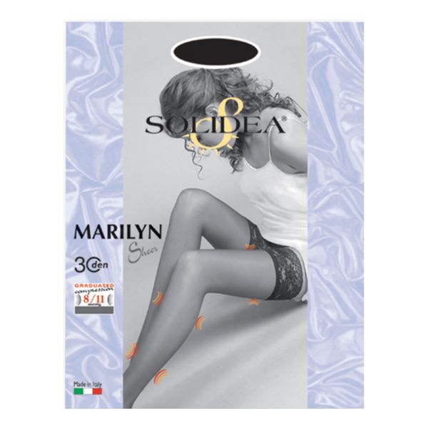 MARILYN 30 SHEER CALZA AUTOREGGENTE CAMEL 2