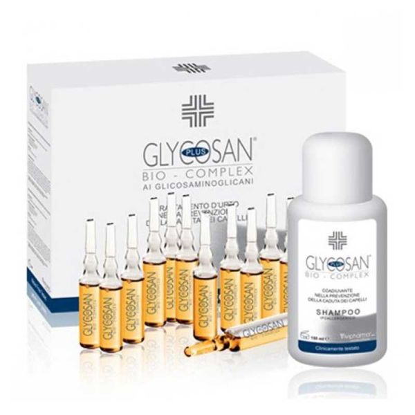 GLYCOSAN PLUS BIOCOMPLEX SHAMPOO + FIALE SEBORREA