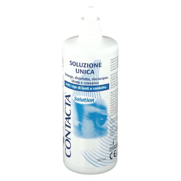 SOLUZIONE UNICA ISOTONICA PER LENTI A CONTATTO CONTACTA DA 360ML