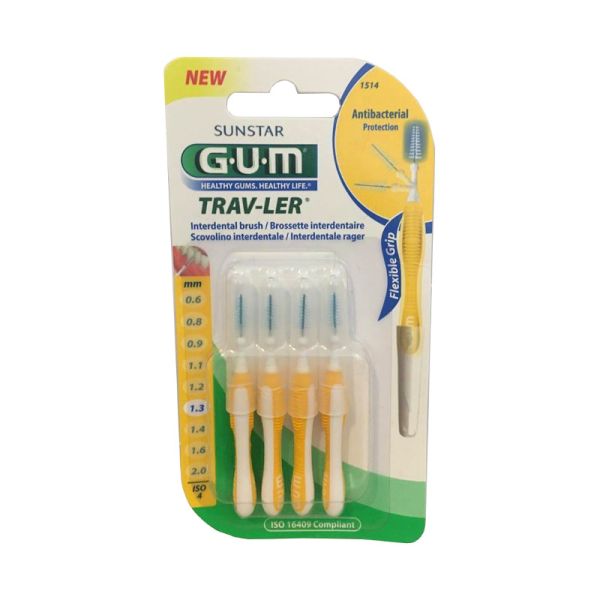 GUM TRAVLER 1514 SCOVOLINO 1,3 MM 4 PZ 