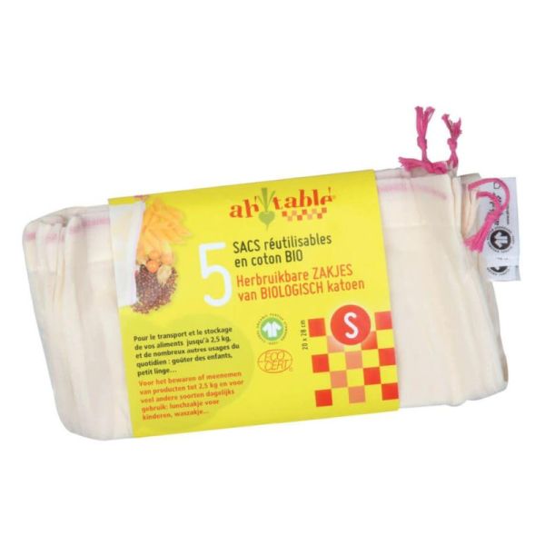 SET DI 5 SACCHETTI RIUTILIZZABILI S