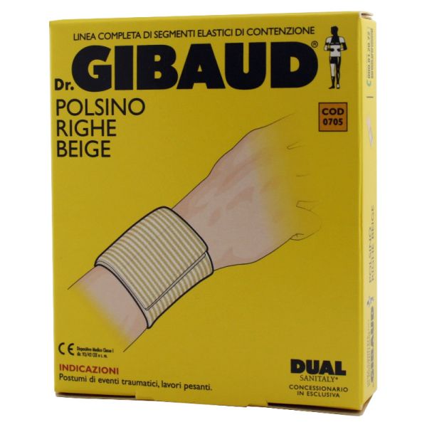 GIBAUD POLSINO RIGHE BEIGE 8CM TAGLIA 0
